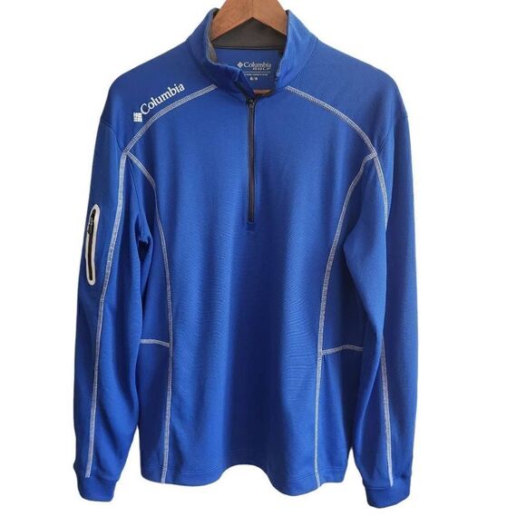 Columbia Men's Omni Wick Shotgun 1/4 Zip Golf Pullover Size Medium - Picture 1 of 5